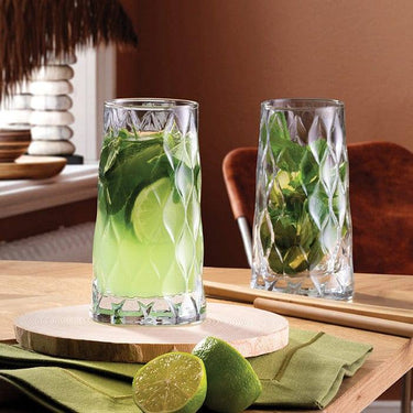 PASABAHCE Pasabahce Leafy Limonade Glazen 4 Delig 450 cc