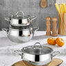 polochef Proline Midi Pannenset 6 Delig | Zilver