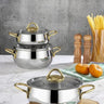 polochef Proline Midi Pannenset 6 Delig | Zilver - Goud