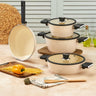 polochef Vista Seramik 7 Delige Pannen set Beige
