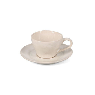 S & P Rocca Espresosset / Mokkaschotel 9,5cl beige 8 Delig | 4 Persoons