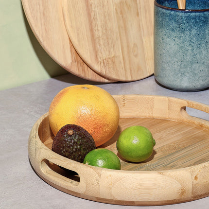 S & P Serveerschaal 32xH5cm hout Essenza