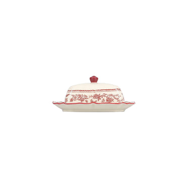 S|P Collection Boterpot 20x14,5xH8,5cm burgundy Cyril