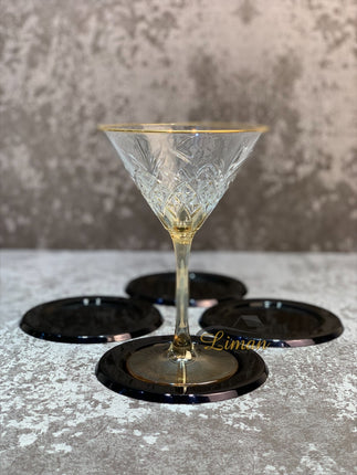 S|P Collection S|P Collection Glasonderzetter zwart Cheers - set/4