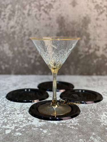 S|P Collection S|P Collection Glasonderzetter zwart Cheers - set/4