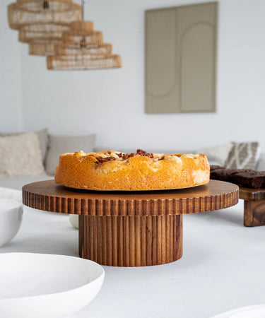 ZH Acacia Stripe Taartplatteau | 30 CM