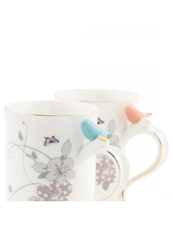 br.201723000011b bricard porcelain bird mokkenset-2dlg