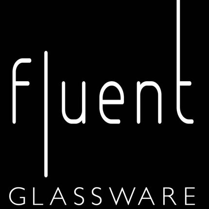 Fluent glassware logo zwart