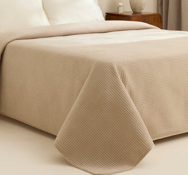 Karaca Chloe Sprei, eenpersoons, Beige ( 160 x 220 cm )