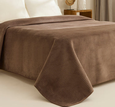 Karaca Chloe Sprei, eenpersoons, Brown ( 160 x 220 cm )