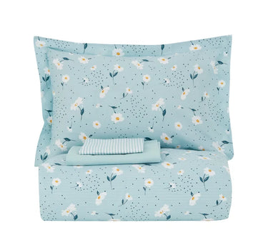Karaca Daisy 100% Katoen Dekbedovertrekset – Eenpersoons – Geel