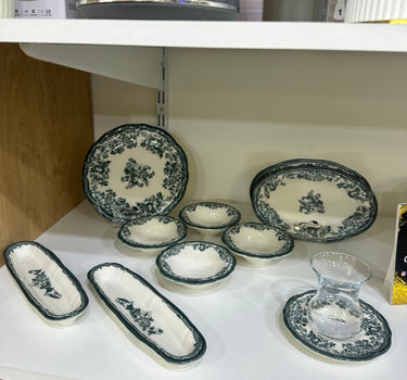 New Vintage Breakfast Set Green | 20-Piece / 6-Person Set