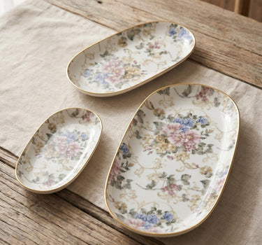 ACR Rosa Serving Plate Set, 3 Pieces