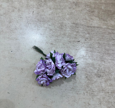 Peper Flower Kunstmatige bloemen – Set van 10 - licht Paars met Steel voor Bruidsboeketten, Tafeldecoratie, Bloemstukken, Feesten, Babyshowers en Woondecoratie