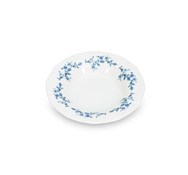 Diep bord 23,5/14xH4cm Blue flower Retro