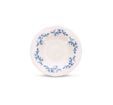 Tiefer Teller 23,5/14 × H4 cm Blue Flower Retro