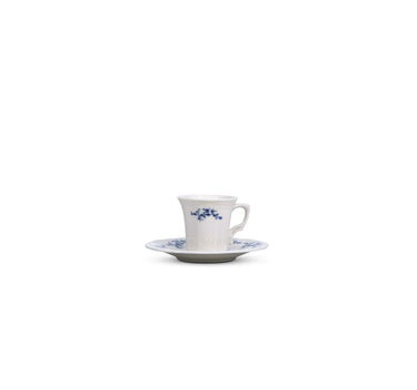 Flower Retro Blue Esoresso- / mokkaset 12-Delig | 6-Persoons
