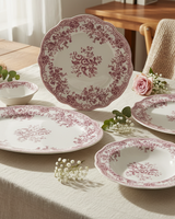Rose Flora Geschirrset 25-teilig | Für 6 Personen | Vintage (Fleury – Cyril)