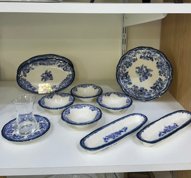 New Vintage Breakfast Set Navy | 20-Piece / 6-Person Set