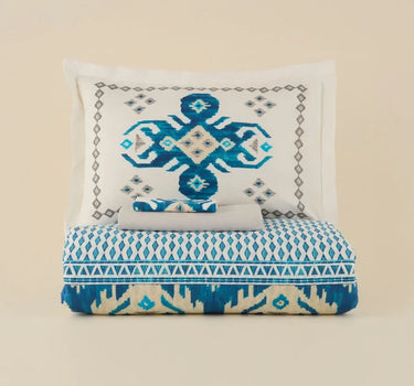Karaca Neos Dekbedovertrekset van 100% Turks katoen – Tweepersoons – Blauw