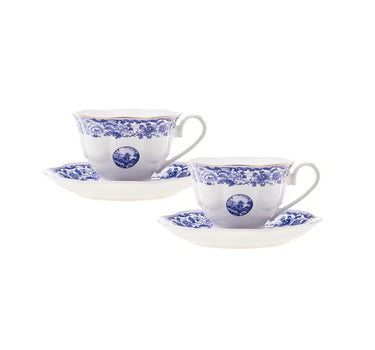 Karaca Blue Odyssey Lot de 2 Tasses à Thé – 220 ml