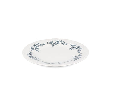 Plat bord 27 cm black flower Retro