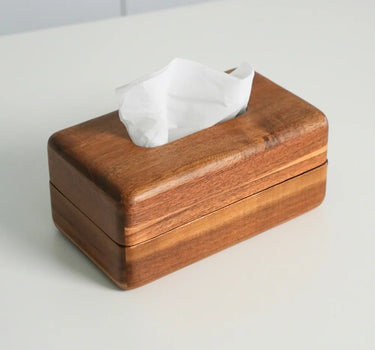 Acaciahouten Tissuebox  | tissuebox met deksel
