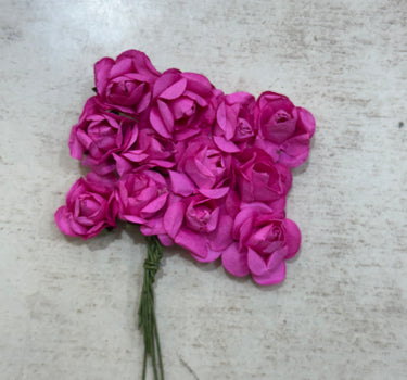 Peper Flower Kunstmatige bloemen – Set van 12 - ( KIES JE KLEUR ) met Steel voor Bruidsboeketten, Tafeldecoratie, Bloemstukken, Feesten, Babyshowers en Woondecoratie