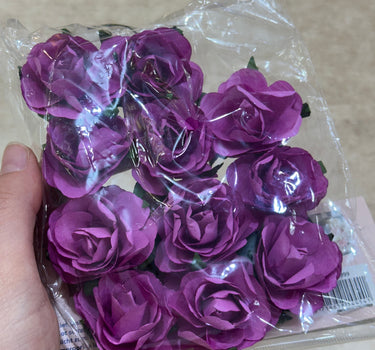Peper Flower Kunstmatige bloemen – Set van 10- ( Roze ) met Steel voor Bruidsboeketten, Tafeldecoratie, Bloemstukken, Feesten, Babyshowers en Woondecoratie