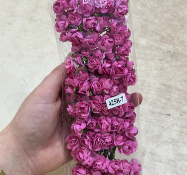 Peper Flower Kunstmatige bloemen – Set van 12 - Roze met Steel voor Bruidsboeketten, Tafeldecoratie, Bloemstukken, Feesten, Babyshowers en Woondecoratie