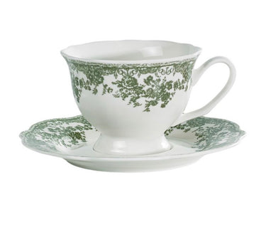 Zümrüt Flora Cappuccino / Nescafé 12 Parça | 6 Kişilik | Vintage Yesil (Fleury – Cyril)

