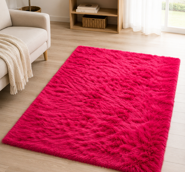 Vacht Vloerkleed 110 x155 cm Fuchsia