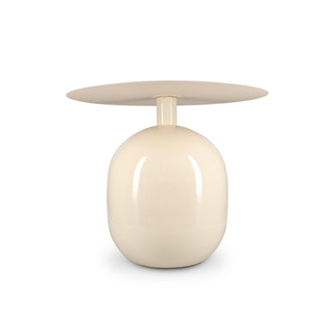 Mio Bijzettafel 50xH40cm metaal ivory