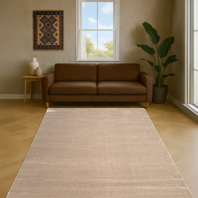 A - Z DALLAS 101  HALI BEIGE - Eenkleurig - Effen