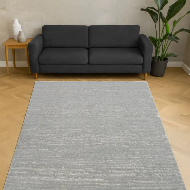 A - Z DALLAS 101  HALI GREY - Eenkleurig - Effen