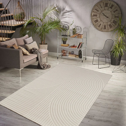 A - Z URGUP 39 HALI DARK CREAM Grote Boogjes - Japandi