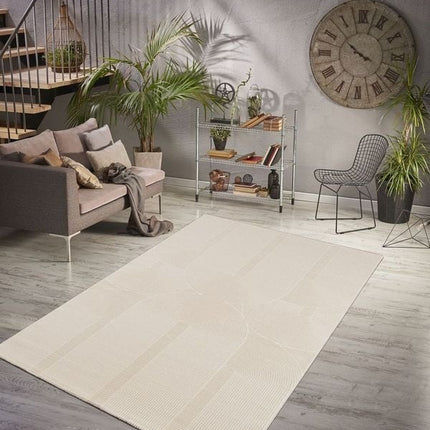 A - Z URGUP 78 HALI DARK CREAM (fijne) Boogjes - Japandi