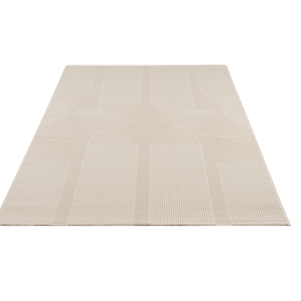 A - Z URGUP 78 HALI DARK CREAM (fijne) Boogjes - Japandi