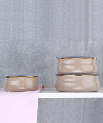 ACR ACAR QUALITA HUMA EMAYE 3 DELIG VOORRAADBUSSEN BEIGE