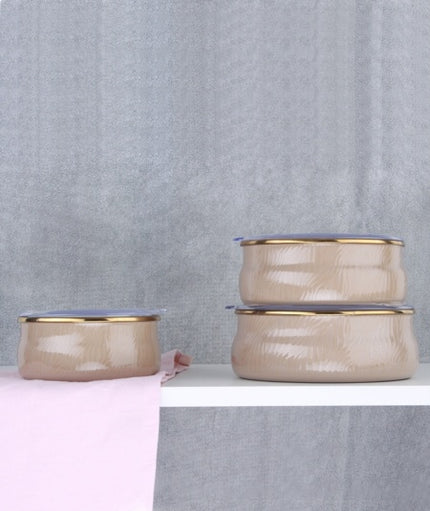 ACR ACAR QUALITA HUMA EMAYE 3 DELIG VOORRAADBUSSEN BEIGE