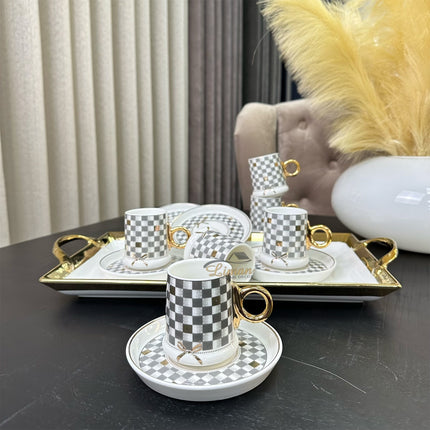 ACR ACR Almond Espressoset 12 Delig | 6 Persoons Grijs