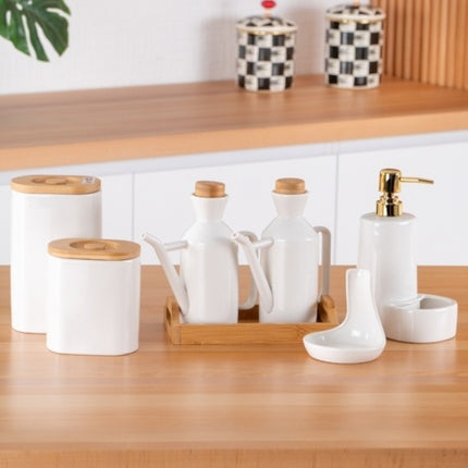 ACR ACR Alora Keukenset Wit /  Bamboe 11 Delig