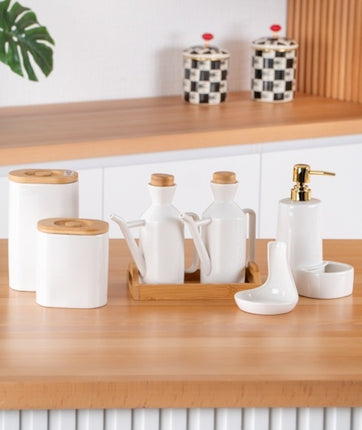 ACR ACR Alora Keukenset Wit /  Bamboe 11 Delig