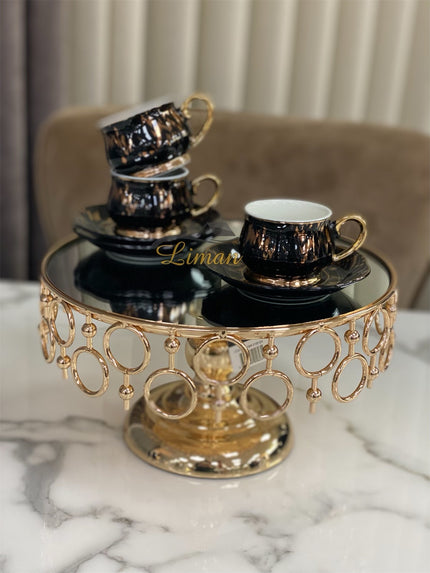 ACR ACR Angle Espressoset 12-Delig | 6-Persoons Zwart