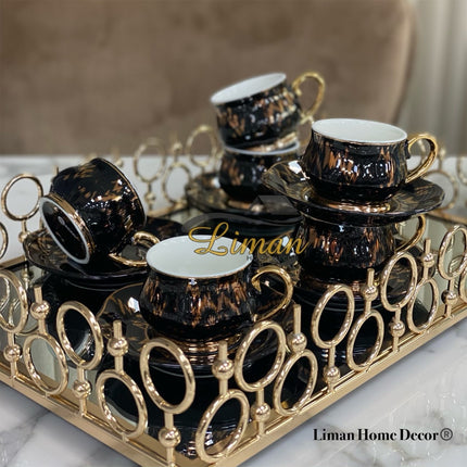 ACR ACR Angle Espressoset 12-Delig | 6-Persoons Zwart