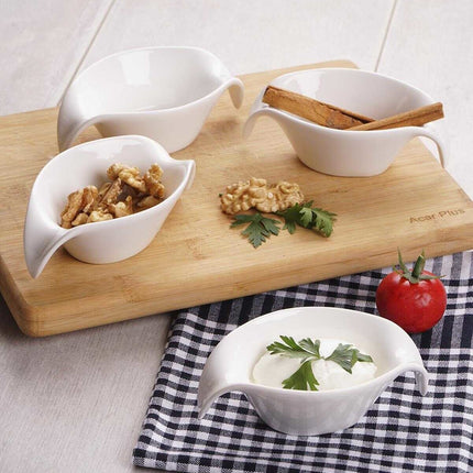 ACR ACR Bianca Perla Snack Schaal 12 X 4 Cm ( 4 Dlg)