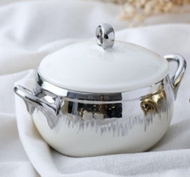 ACR ACR BIANCO PERLA MINI SOEP TERRINE MET DEKSEL ZILVER