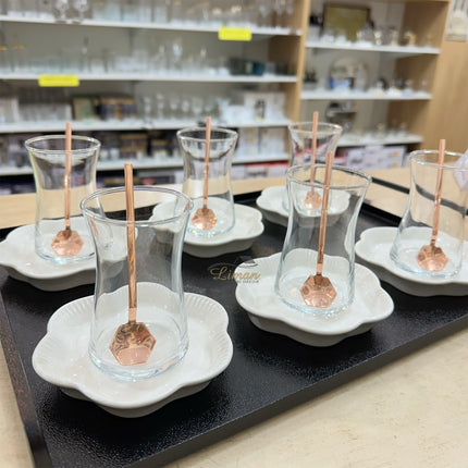 ACR ACR Bianco Perla Theeset 18 Delig | 6 Persoons Koper