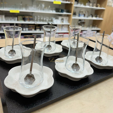 ACR ACR Bianco Perla Theeset 18 Delig | 6 Persoons Zwart