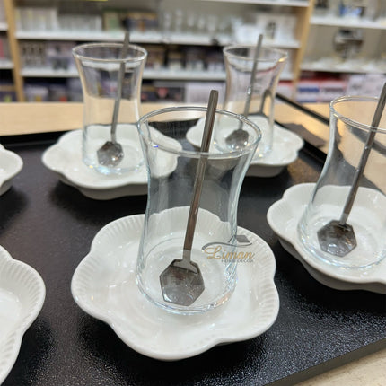 ACR ACR Bianco Perla Theeset 18 Delig | 6 Persoons Zwart